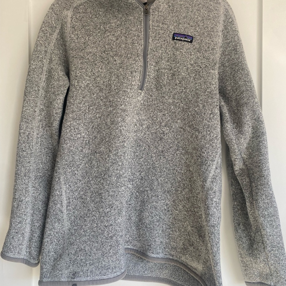 Patagonia Gray Zip Up Jacket Fleece Comfort